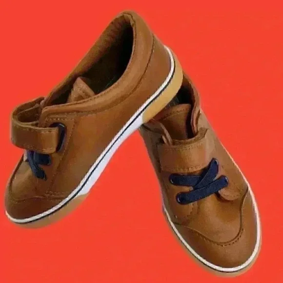 Cat & Jack Toddler's Vance Sneakers Brown Lace-Up - Picture 10 of 14